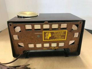 Vintage RCA Victor Victrola Golden Throat Bakelite Tube Radio 4 - X - 551 5