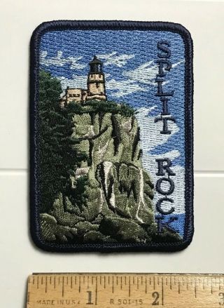 Split Rock Lighthouse Park Lake Superior Minnesota Mn Souvenir Embroidered Patch