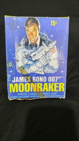 Rare 1979 O Pee Chee James Bond 007 Moonraker Trading Cards Box Global Ship (r3)
