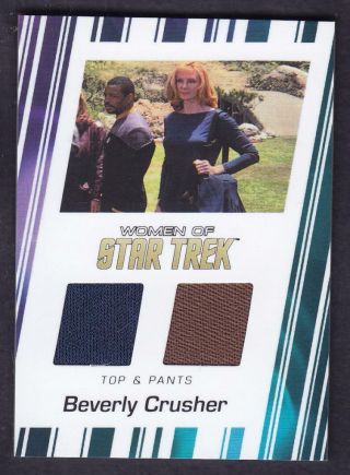 2017 Women Of Star Trek 50th Anniversary Costume Card Rc2 Beverly Crusher