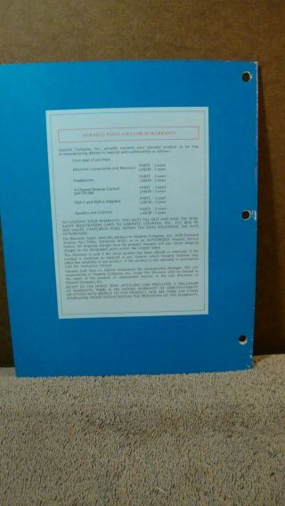 1973 Marantz Stereo Components Model 1040 1030 etc 17 Page Booklet with Specs 5