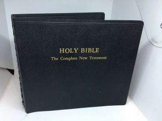 1953 Audio Book Co Holy Bible & Old Testament 16 Rpm Records Set Dma4