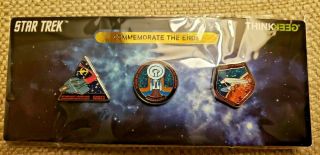 Sdcc 2019 Star Trek Exclusive Commemorate The End Numbered Pin Set Only 500 Made