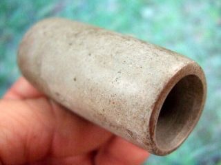 Fine G10 Ohio Pipestone Adena Tube Pipe With Arrowheads Artifacts