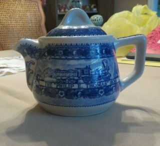 B & O Railroad China,  Shenango Pottery Pa.  1977 Rare Teapot With Lid