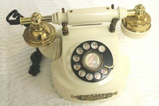 Antique Vintage Rotary Phone United States Telephone Company