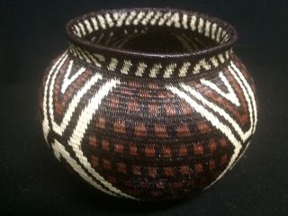 Fine Wounaan Basket From Darien,  Panama