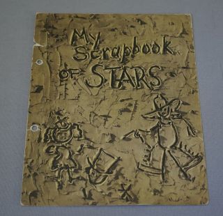 1938 Dixie Lid Premium Scrapbook Album Cover - My Scrapbook Of Stars