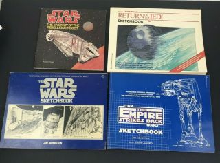 3 Star Wars Sketchbooks 1977 1980 1983 By Joe Johnson 1 Story Book 1979
