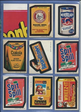 Wacky Packages Series 3 Complete Set 30 Of 30 Plus Spit Error 31 Total Nm