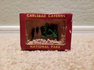Vintage Shadow Box Souvenir Carlsbad Caverns National Park Mini 3D Scene 2