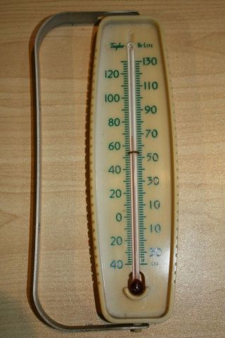 Vintage Taylor Hi Lite Thermometer With Mounting Bracket