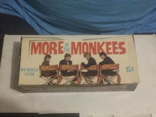 More of the Monkees TV Show Bubble Gum Wax Pack Display Box W/ RARE WRAPPERS 2