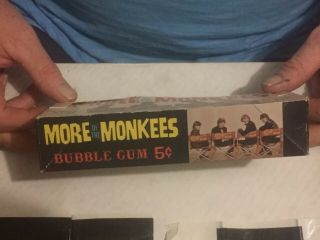 More of the Monkees TV Show Bubble Gum Wax Pack Display Box W/ RARE WRAPPERS 4