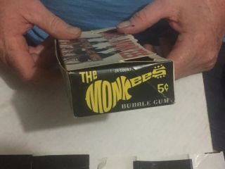 More of the Monkees TV Show Bubble Gum Wax Pack Display Box W/ RARE WRAPPERS 5