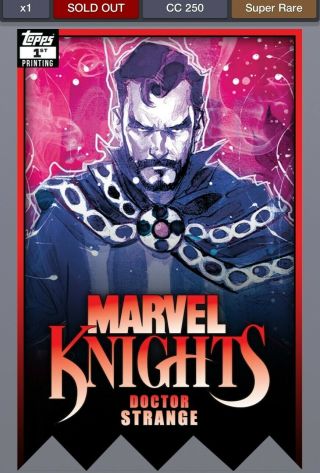 Topps Marvel Collect Marvel Knights Dr.  Strange 1st Printing Digital