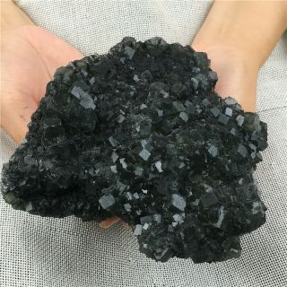 2.  39lb Natural Blue Fluorite Quartz Cluster Crystal Specimen Healing Wot2477