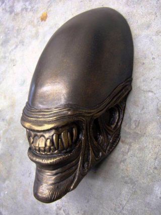 Avp Alien Aliens Predator Head Bust Bronze