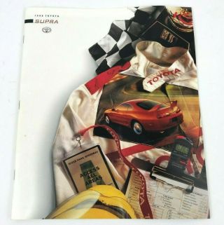1998 Toyota Supra Turbo 14 Page Dealer Sales Brochure With Color Chart