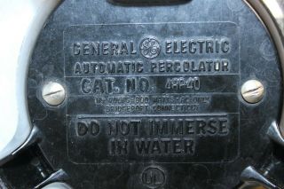 Vintage General Electric Percolator 48P40 - Complete 6