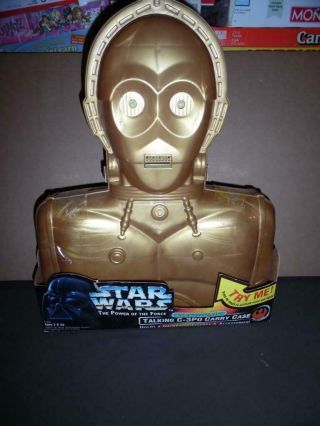 1996 Kenner Star Wars Power Of The Force Electronic Talking C - 3po Carry Case