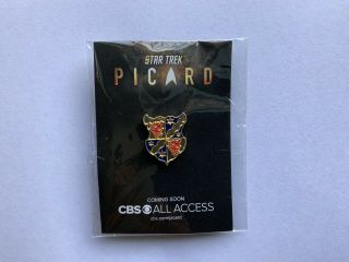 Sdcc 2019 Star Trek: Picard Exclusive Picard Family Crest Pin