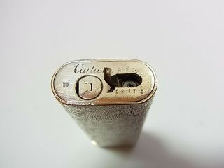 Cartier Paris Gas Lighter Oval Silver Plated (a 8