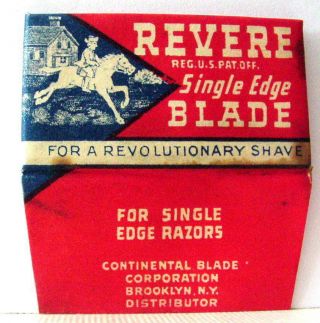 Vintage Very Rare.  Paul Revere Se Safety Razor Blade