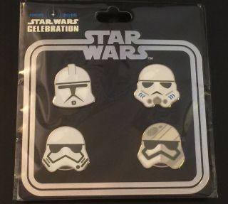 Star Wars Celebration Troopers Emoji Set Of 4 Pins Exclusive Limited Edition