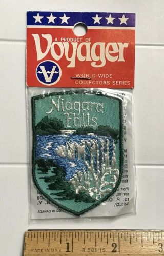 Nip Vintage Niagara Falls York Canada Waterfall Embroidered Souvenir Patch