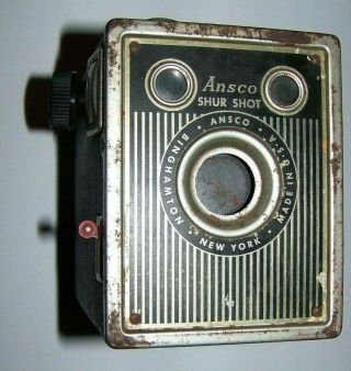 Vintage Ansco Shur Shot Box Camera,  Us - 48 Only