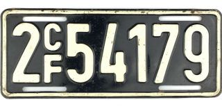 1960 - 1968 Series Us Forces In France License Plate 2cf54179