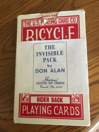 Invisible Pack By Don Alan - Vintage 1970 