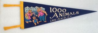 Vintage 1960 ' s Lake Placid NY 1000 Animals 18 