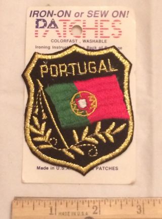 Nip Portugal Portuguese Flag Crest Shield Embroidered Patch Badge By Holm
