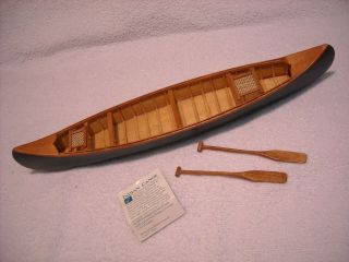 Authentic Models " Indian " Canoe