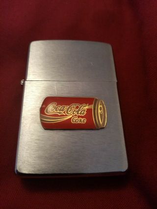 1984 Coca Cola Coke Zippo Fully Sparkles Fine Hinge Ok