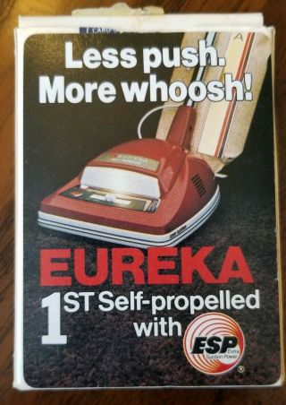 RARE VINTAGE EUREKA VACUUM Playing Cards with a Full Deck 3
