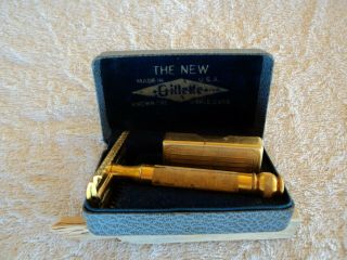 Vintage Gillette Shaving Kit And Additional Safety Razor With Mini Brush And ?