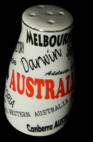 Australian Souvenir Pair Salt Pepper Shakers Australia Flag Cities and States 3