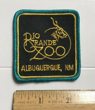 Rio Grande Zoo Albuquerque Mexico Nm Souvenir Embroidered Patch Badge