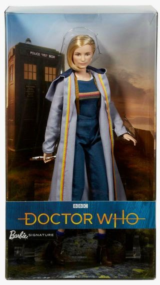 2018 Doctor Who Barbie Doll - 13th Doctor Jodie Whittaker Bbc In Tissue W/shipper