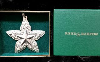 Christmas Ornament Pendant Reed Barton Sterling Silver 1999 Francis 1st Star Kk