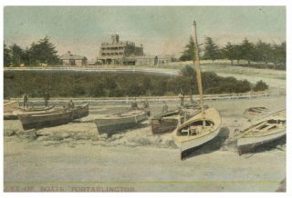 (e 50) Postcard - Australia - Very Old - Vic - Portarlington - Boats