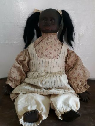 Arnett’s Country Store Large 20/22” Black Doll Rare Mae 10/500 Signed