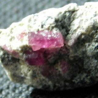 Two Little 100 NATURAL RED Emerald Bixbite or Red Beryl Crystal From Utah 1.  8 e 2
