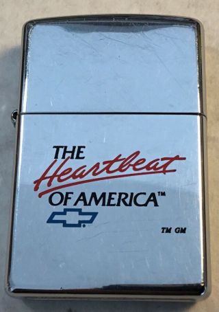 Vintage 1999 Chevy Heartbeat Of America Zippo