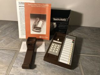 Vintage Western Electric Touch A Matic Brown Wall/Desk Telephone 3