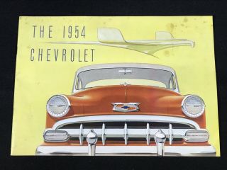 Vtg 1954 Chevrolet Chevy Car Dealer Sales Brochure