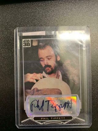 Topps Star Wars 30th Anniversary Phil Tippett Autograph Stop Motion